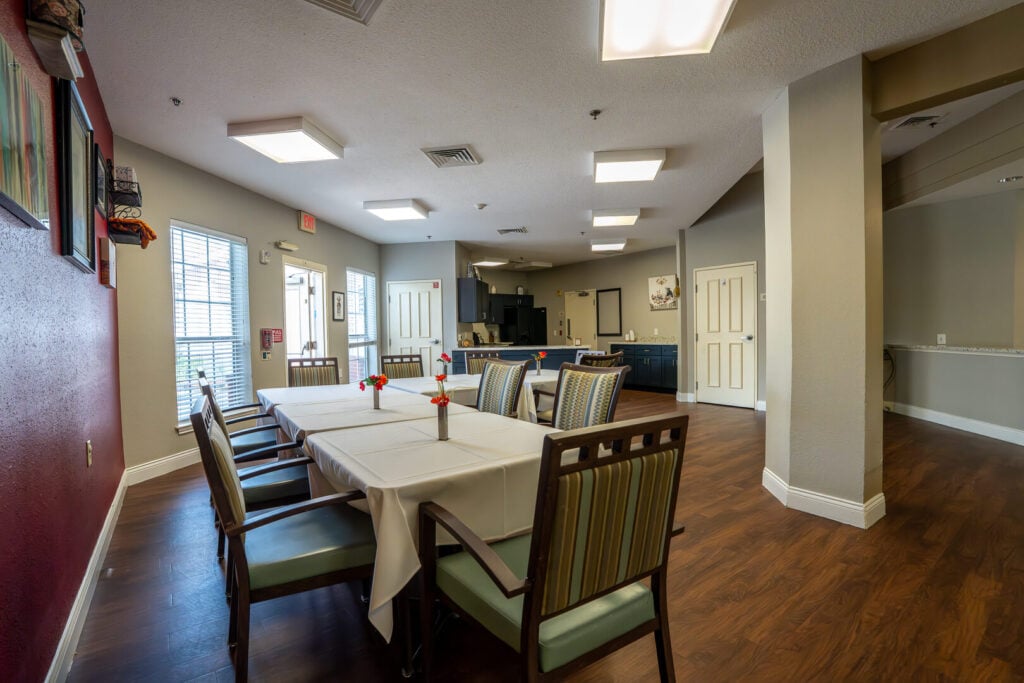 Community Dining Hall in Assisted Living For Seniors