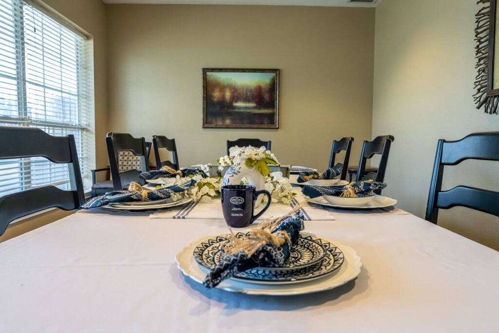 Formal Dining Room at Assisted Living Community