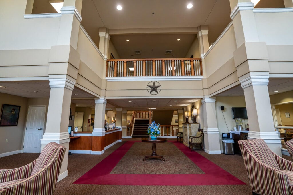 Elegant Reception Lobby at Assisted Living Communities
