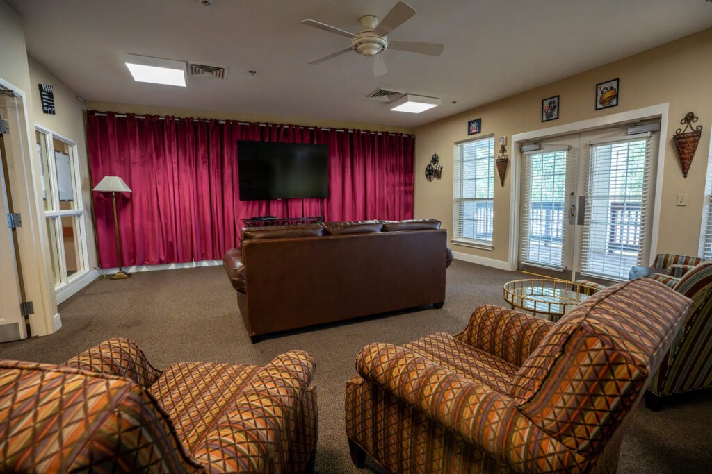Entertainment Lounge at Memory Care Tomball TX